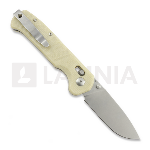 Maserin Frontier - Micarta kääntöveitsi, valkoinen
