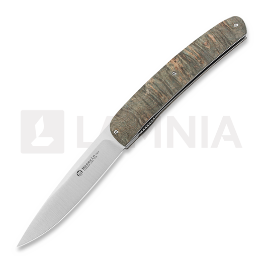 Maserin Gourmet foldekniv, green burl