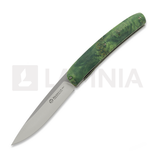 Maserin Gourmet 折叠刀, green burl