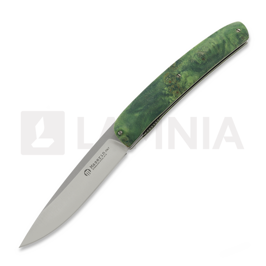 Maserin Gourmet kääntöveitsi, green burl