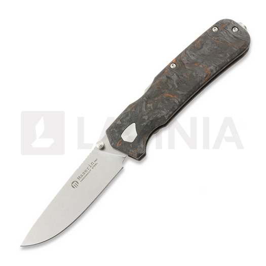 Maserin Pulse DP - Fatcarbon összecsukható kés, fekete, narancssárga