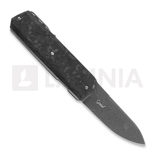 Maserin Silver Damascus sulankstomas peilis, juoda