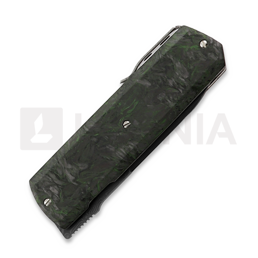 Maserin Silver Damascus kääntöveitsi, vihreä