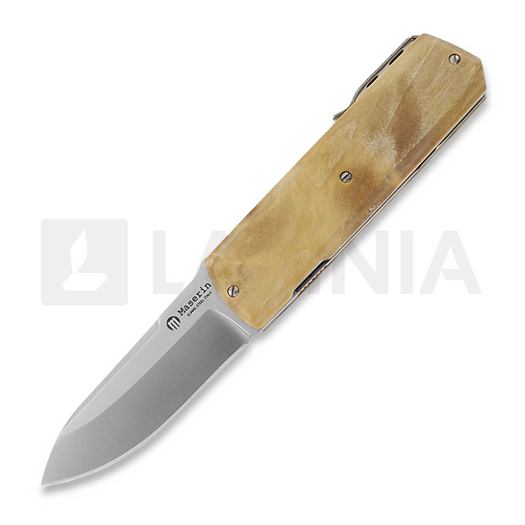 Складной нож Maserin Silver Elmax, Poplar Wood