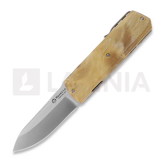 Nóż składany Maserin Silver Elmax, Poplar Wood