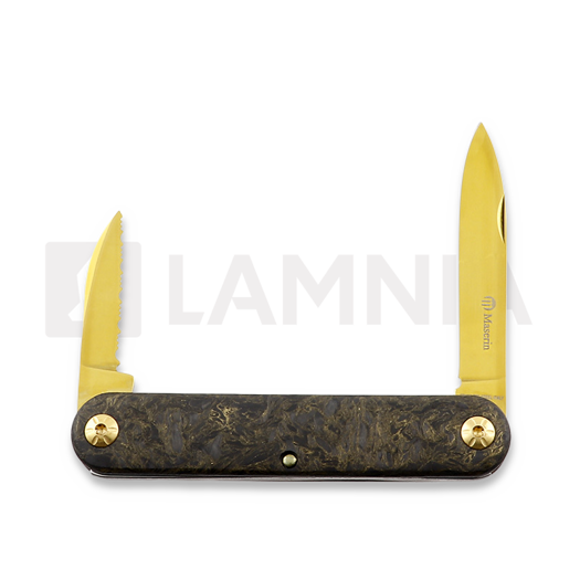 Nóż składany Maserin Supertin, żółta