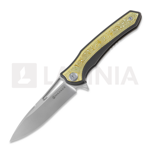 Maxace Amber-3 kääntöveitsi, mokume