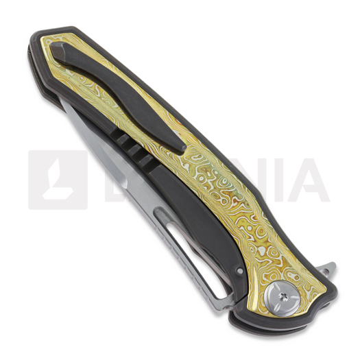 Maxace Amber-3 折叠刀, mokume