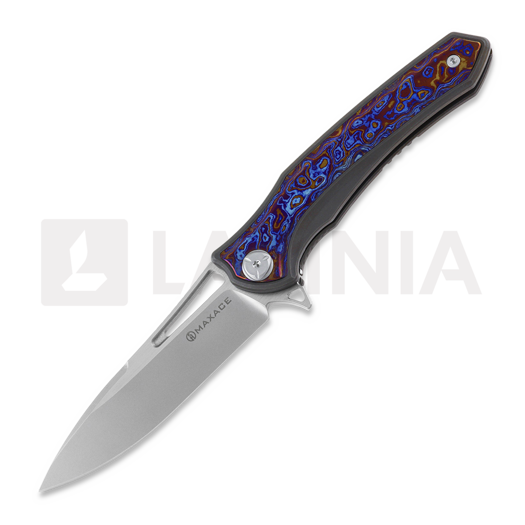 Maxace Amber-3 foldekniv, timascus