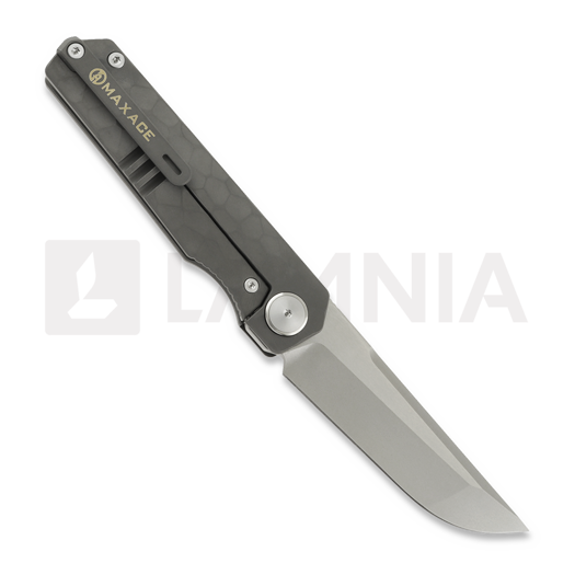 Coltello pieghevole Maxace Baby Racoon Dog, Patterned Titanium