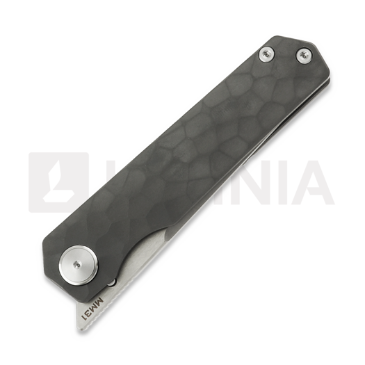 Maxace Baby Racoon Dog sulankstomas peilis, Patterned Titanium