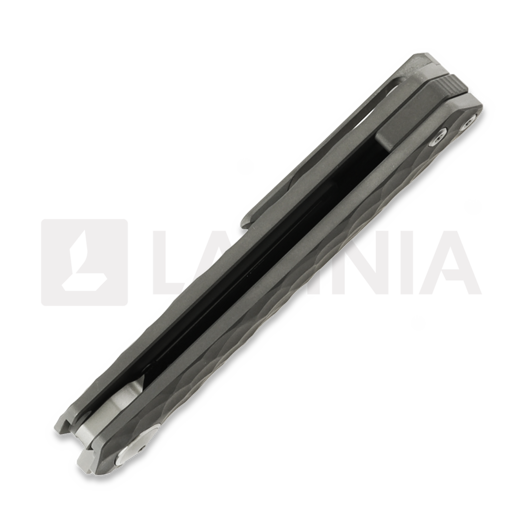 Maxace Baby Racoon Dog sulankstomas peilis, Patterned Titanium