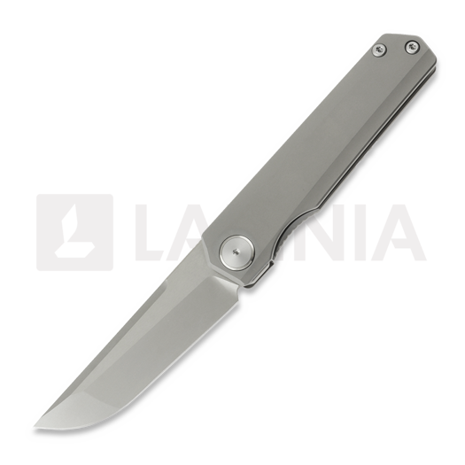Maxace Baby Racoon Dog kääntöveitsi, Smooth Titanium