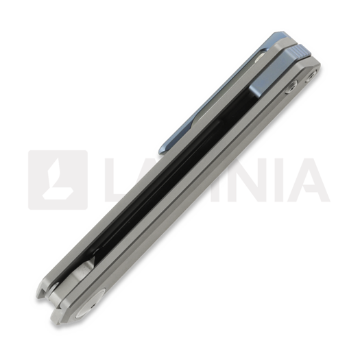 Maxace Baby Racoon Dog sulankstomas peilis, Smooth Titanium