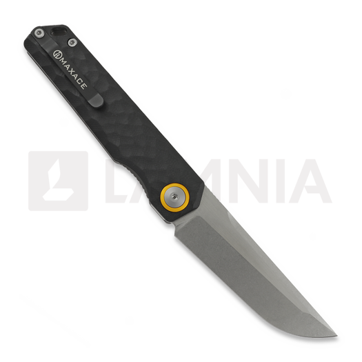Maxace Baby Racoon-V sulankstomas peilis, Black G-10