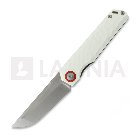 Maxace Baby Racoon-V foldekniv, Ivory G-10