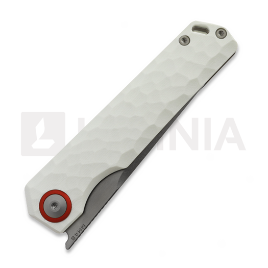 Maxace Baby Racoon-V kääntöveitsi, Ivory G-10