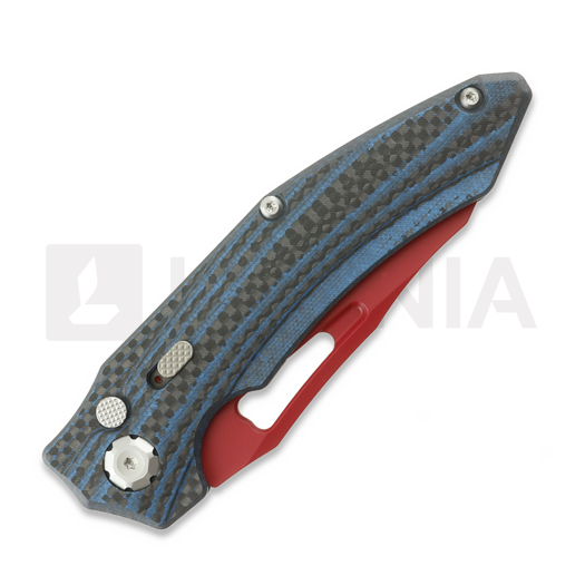 Maxace Babylon-A kääntöveitsi, Blue Carbon Fiber, Red Cerakote