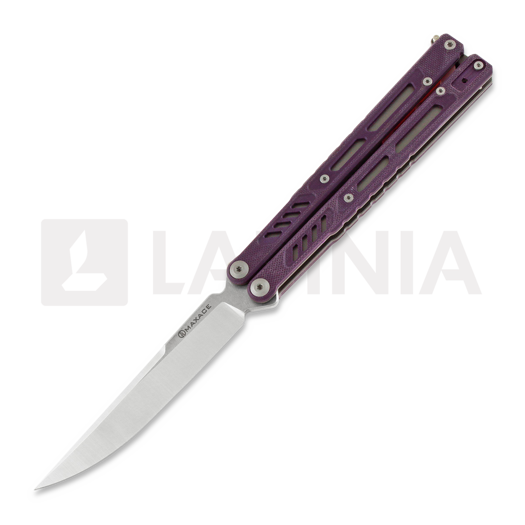 Navaja mariposa Maxace Banshee 2, púrpura