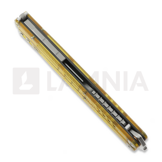 Нож пеперуда Maxace Banshee v3, Amber PEI