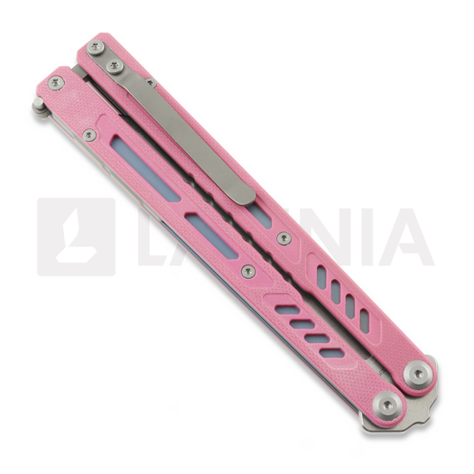 Нож пеперуда Maxace Banshee v3, Pink G-10