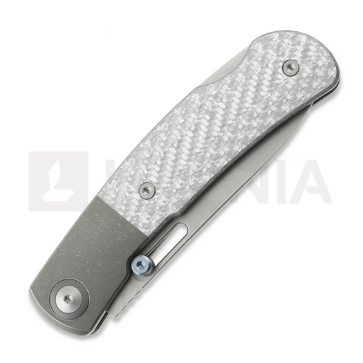 Maxace Beetle 2.0 折叠刀, Titanium & Silver Carbon Fiber