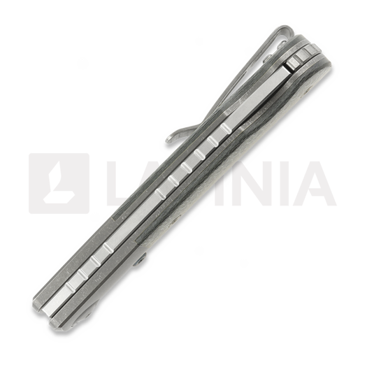 Maxace Beetle 2.0 折叠刀, Titanium & Silver Carbon Fiber