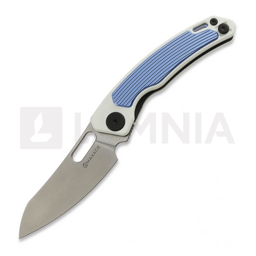 Saliekams nazis Maxace Black Mirror S, Ivory G-10 & Blue Aluminum