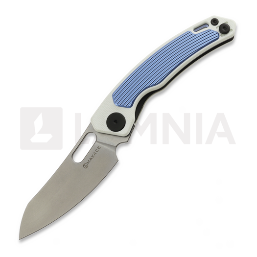 Saliekams nazis Maxace Black Mirror S, Ivory G-10 & Blue Aluminum