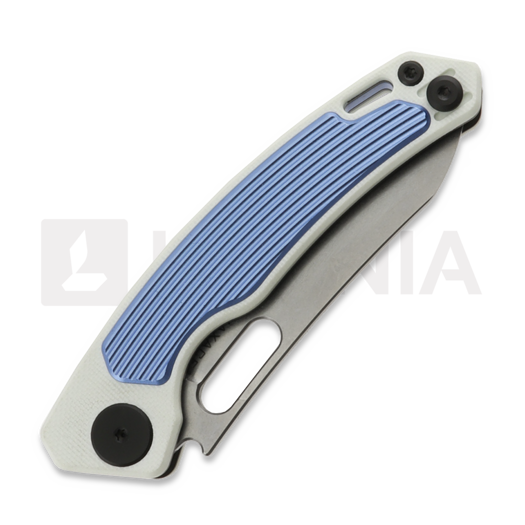 Saliekams nazis Maxace Black Mirror S, Ivory G-10 & Blue Aluminum