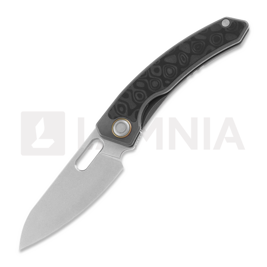 Maxace Black Mirror fällkniv, stonewash, carbon fiber
