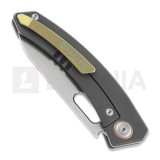 Maxace Black Mirror kääntöveitsi, stonewash, carbon fiber