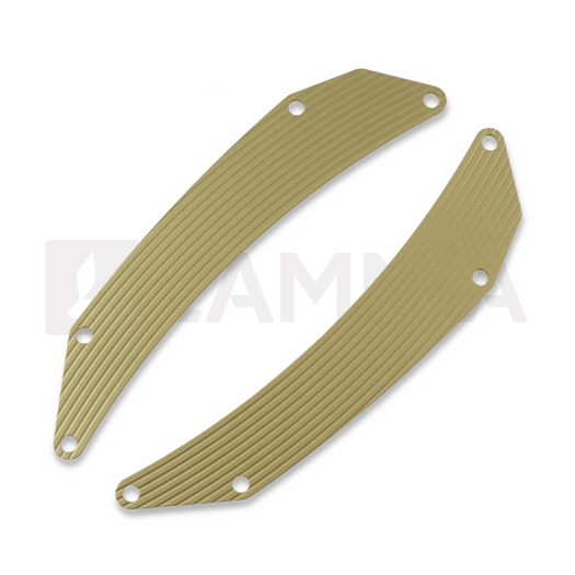 Maxace Blacklight 01 sulankstomas peilis, Black PVD Titanium & Brass/Copper