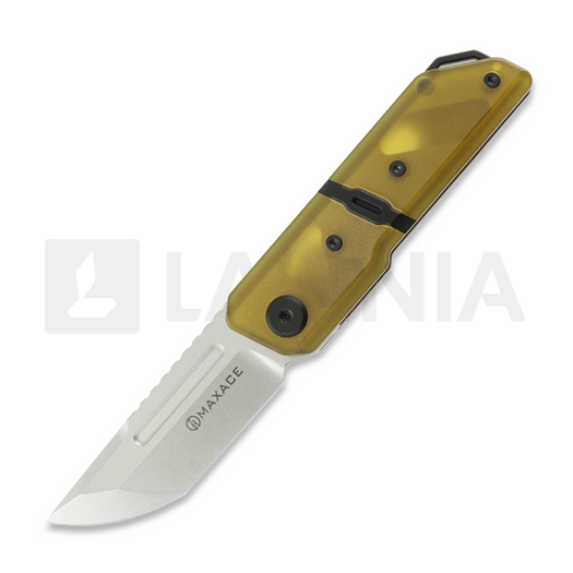 Maxace Capsule 2.0 kääntöveitsi, Amber PEI