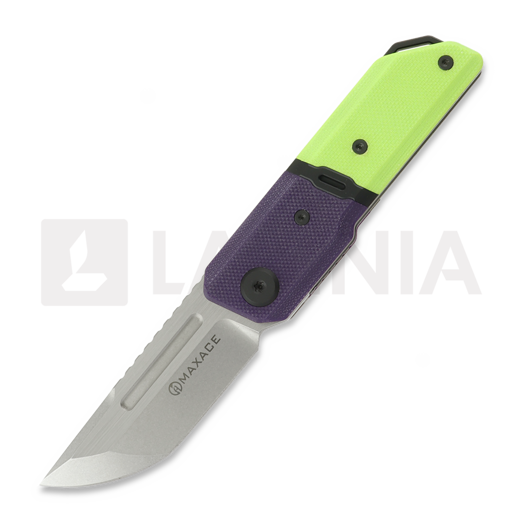 Maxace Capsule 2.0 kääntöveitsi, Purple/Light Green G-10