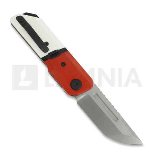 Maxace Capsule 2.0 sulankstomas peilis, Red/White G-10