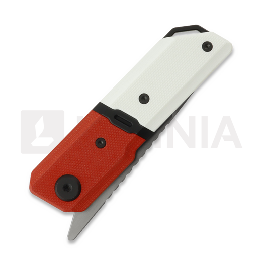Maxace Capsule 2.0 sulankstomas peilis, Red/White G-10
