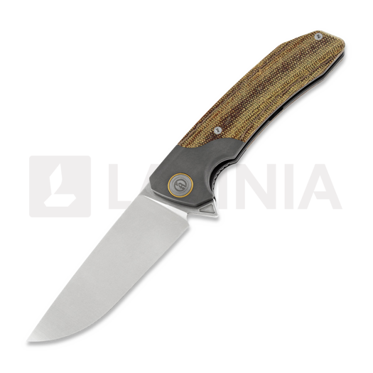 Saliekams nazis Maxace Goliath 2.0, brown canvas micarta
