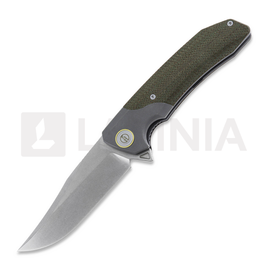 Nóż składany Maxace Goliath 2.0 CPM S90V Bowie, green canvas micarta