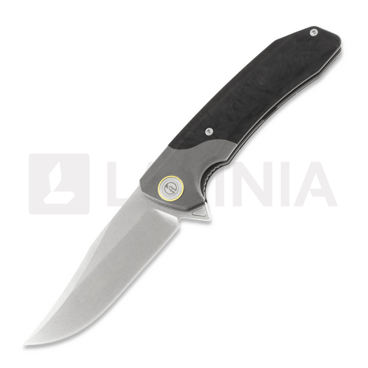 Maxace Goliath 2.0 CPM S90V Bowie kääntöveitsi, marble carbon fiber