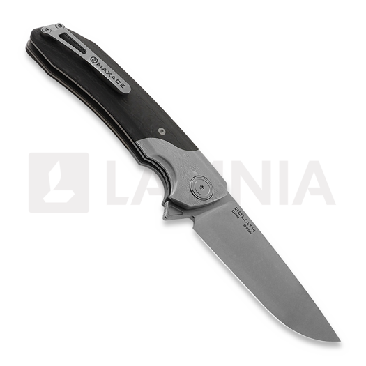 Maxace Goliath 2.0 CPM S90V kääntöveitsi, Damascus, CF Handle