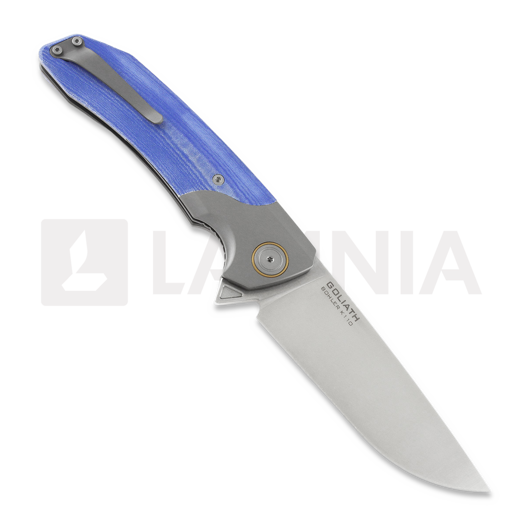 Maxace Goliath 2.0 sulankstomas peilis, jeans micarta