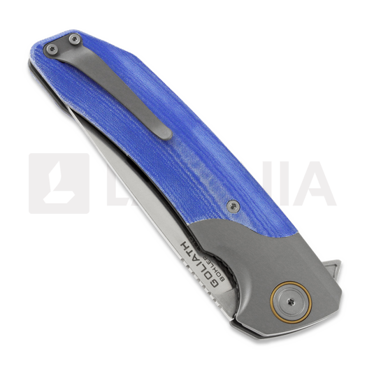 Maxace Goliath 2.0 sulankstomas peilis, jeans micarta