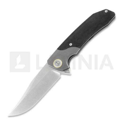 Briceag Maxace Goliath 2.0 M390 Bowie, marble carbon fiber