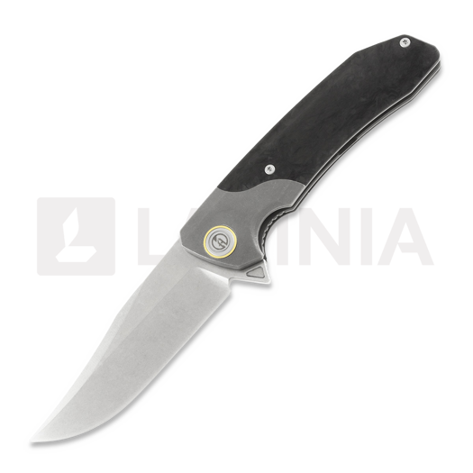 Складной нож Maxace Goliath 2.0 M390 Bowie, marble carbon fiber