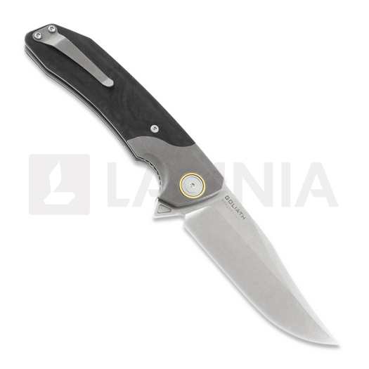 Maxace Goliath 2.0 M390 Bowie kääntöveitsi, marble carbon fiber