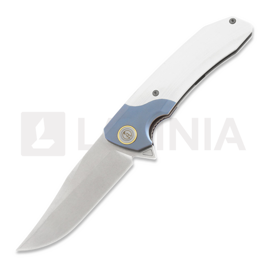 Maxace Goliath 2.0 M390 Bowie összecsukható kés, white G10