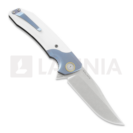 Maxace Goliath 2.0 M390 Bowie kääntöveitsi, white G10