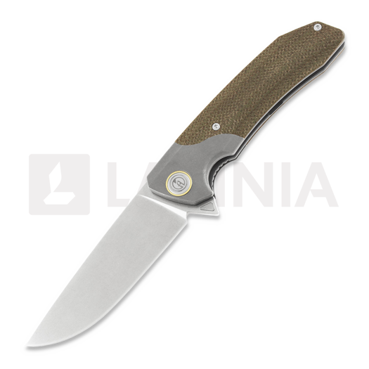 Складной нож Maxace Goliath 2.0 M390, green canvas micarta
