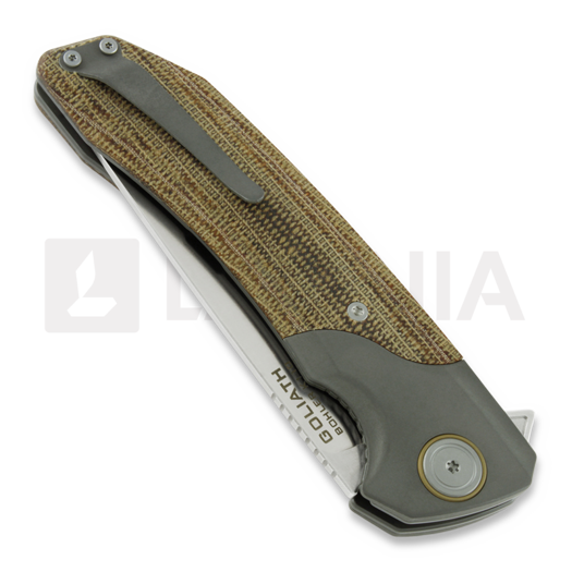 Couteau pliant Maxace Goliath 2.0, micarta w/Black SW titanium